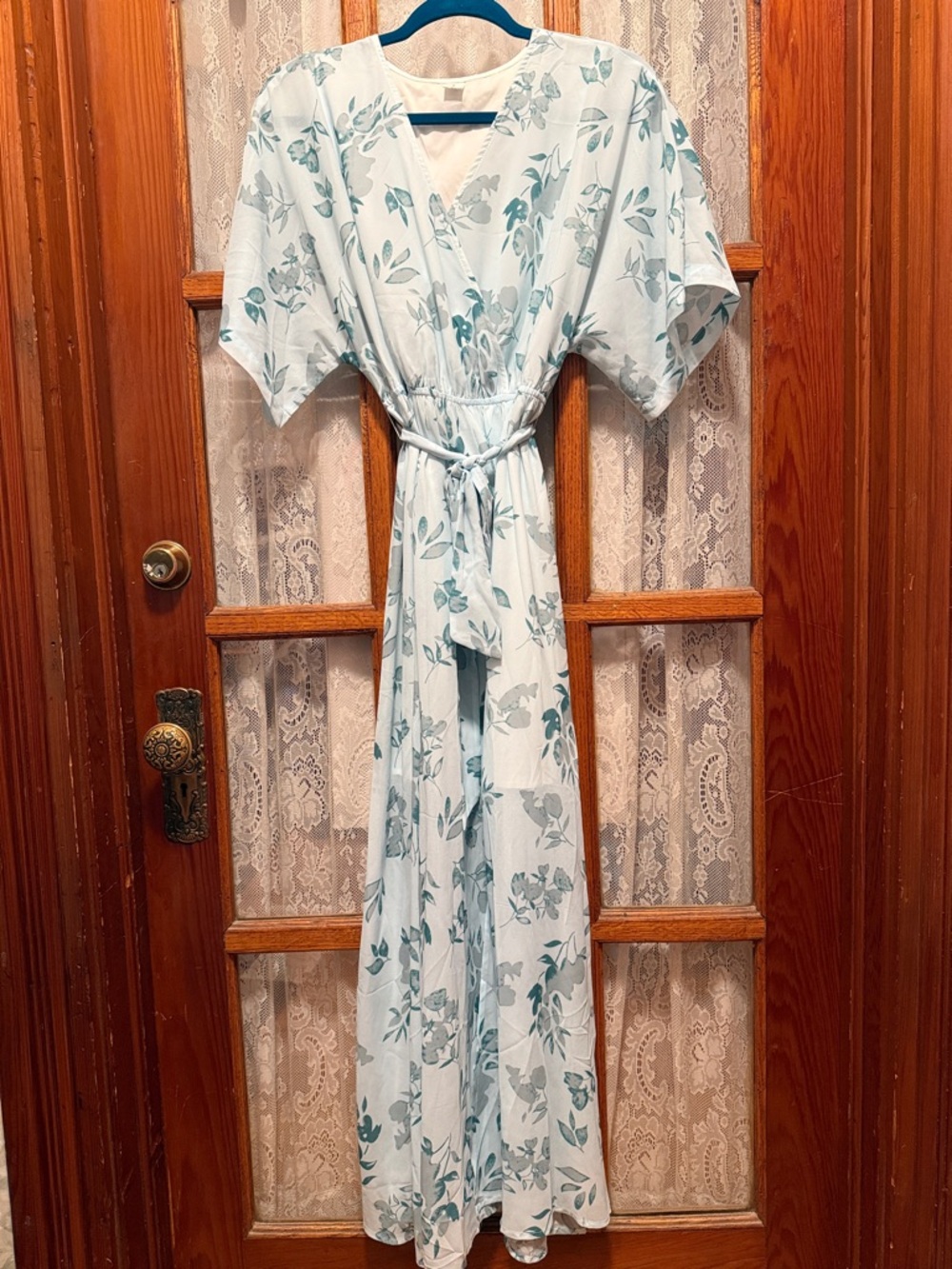Floral Maxi Dress with Belt